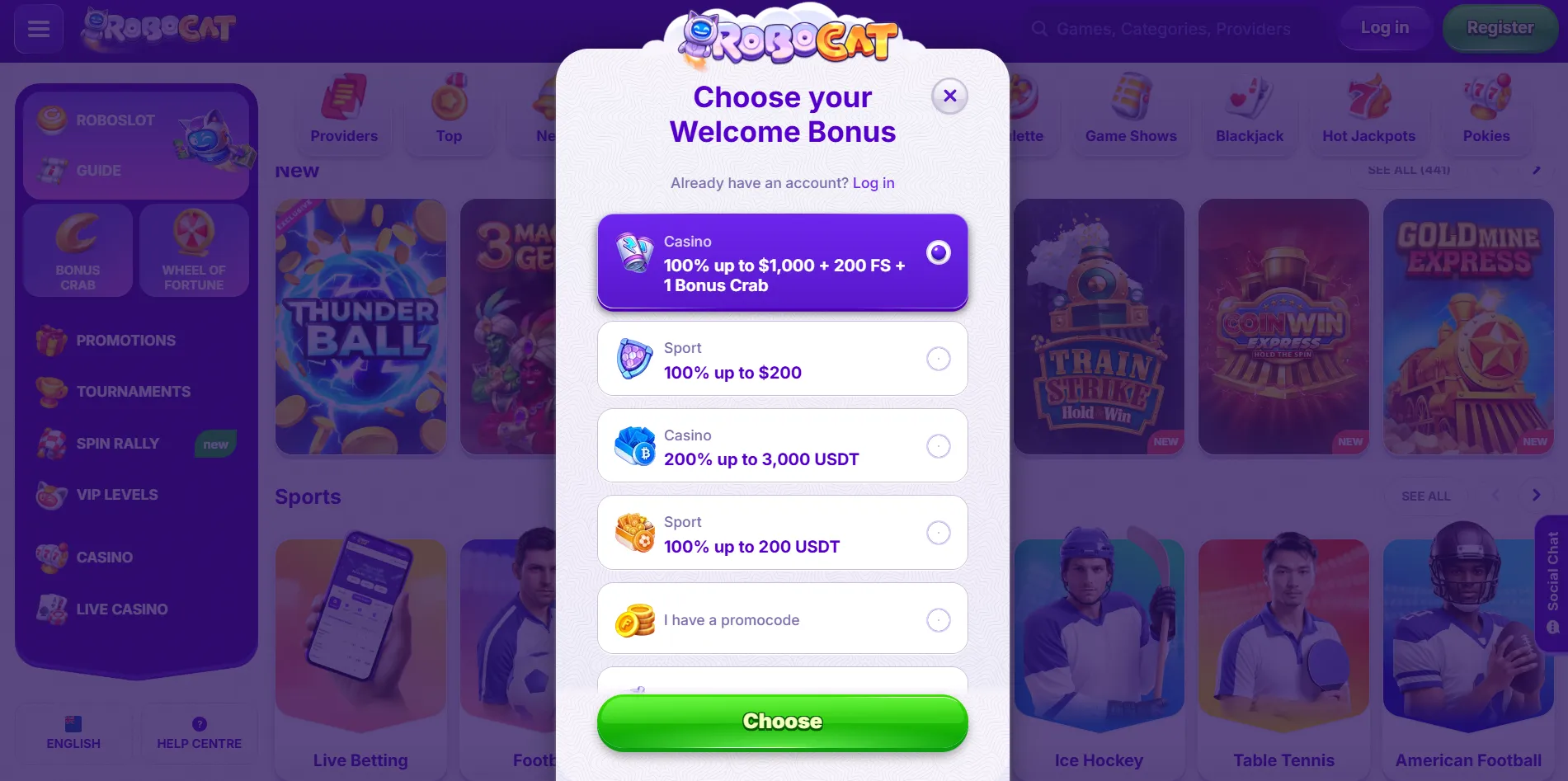 Welcome packages & match deposit deals Bitcoin casino
