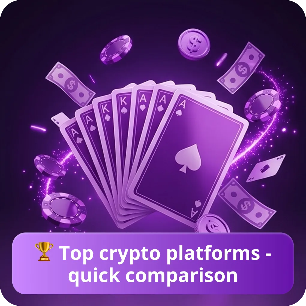 🏆 Top crypto platforms - quick comparison Bitcoin casino